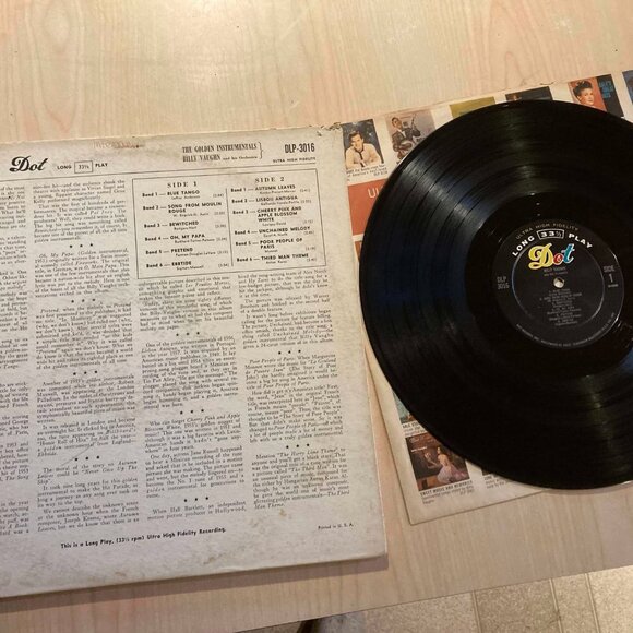 Billy Vaughn The Golden Instrumentals Vinyl LP (1959 Dot DLP 3016) - Picture 2 of 2